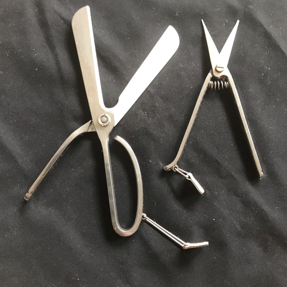 Williams Sonoma Stainless Steel Lettuce Shears and Herb Snips - Silver